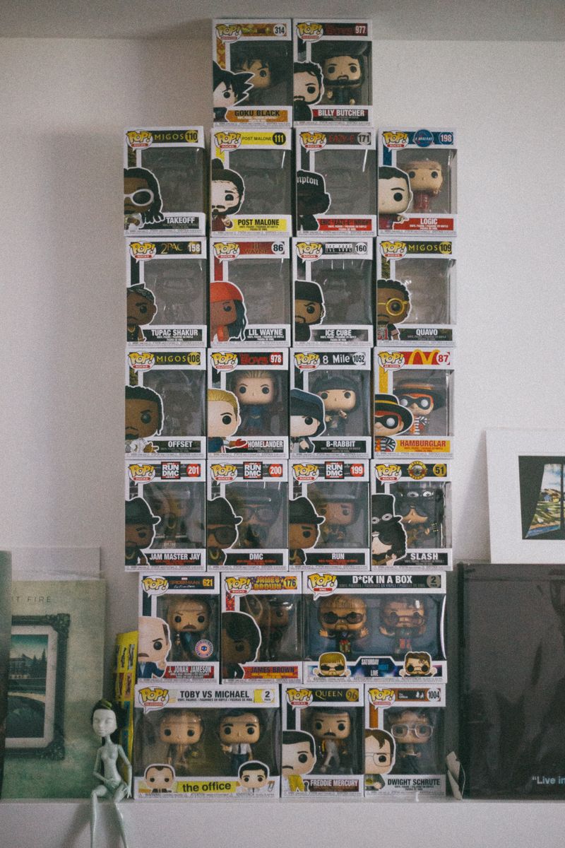 Art toy characters collection showing IP world building that attracts adult kidult collectors