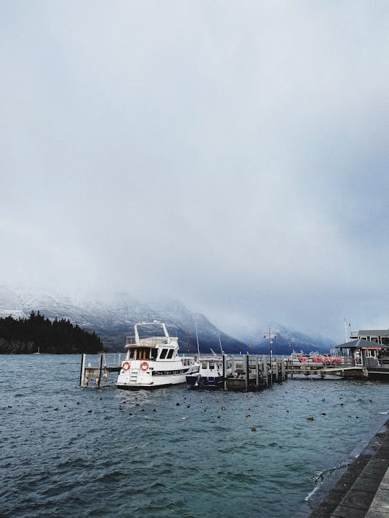 A White Boat on the Port