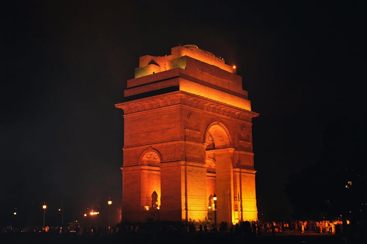 
The India Gate At Night