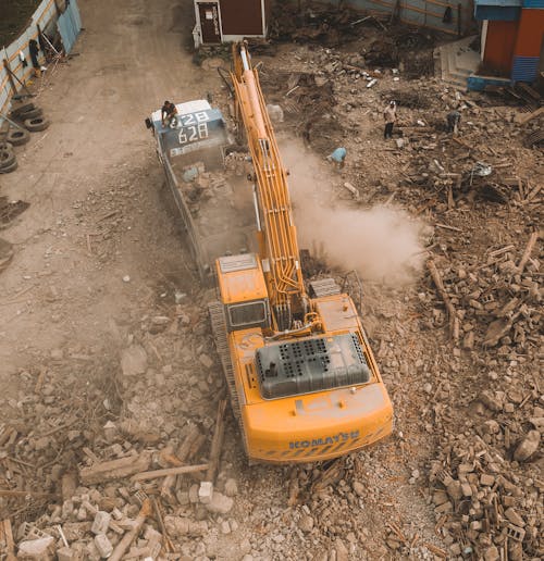 Foto stok gratis backhoe, bangunan, bekerja