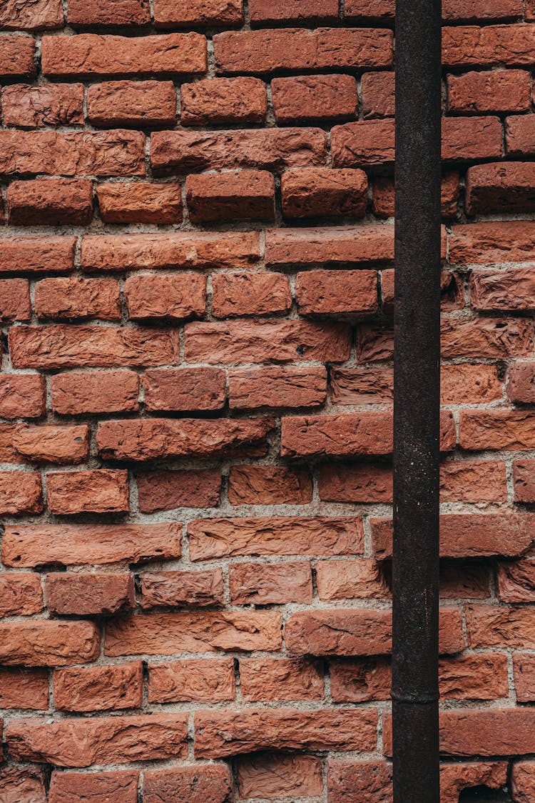 Close-Up Shot Of A Brick Wall