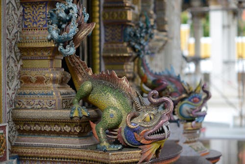 A Dragon Figurine on Display