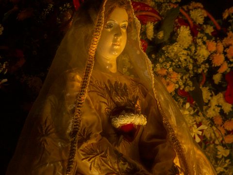 Ornate Virgin Mary - miracles are central to Catholic faith