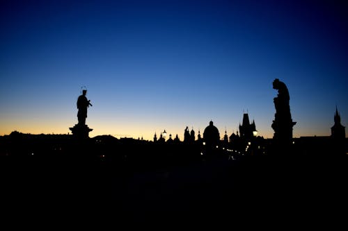 Free stock photo of black, bridge, charles bridge