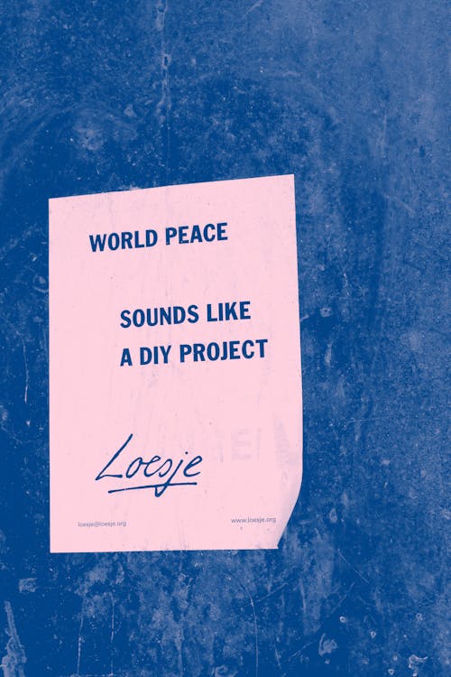 Free World Peace Printing Paper Stock Photo