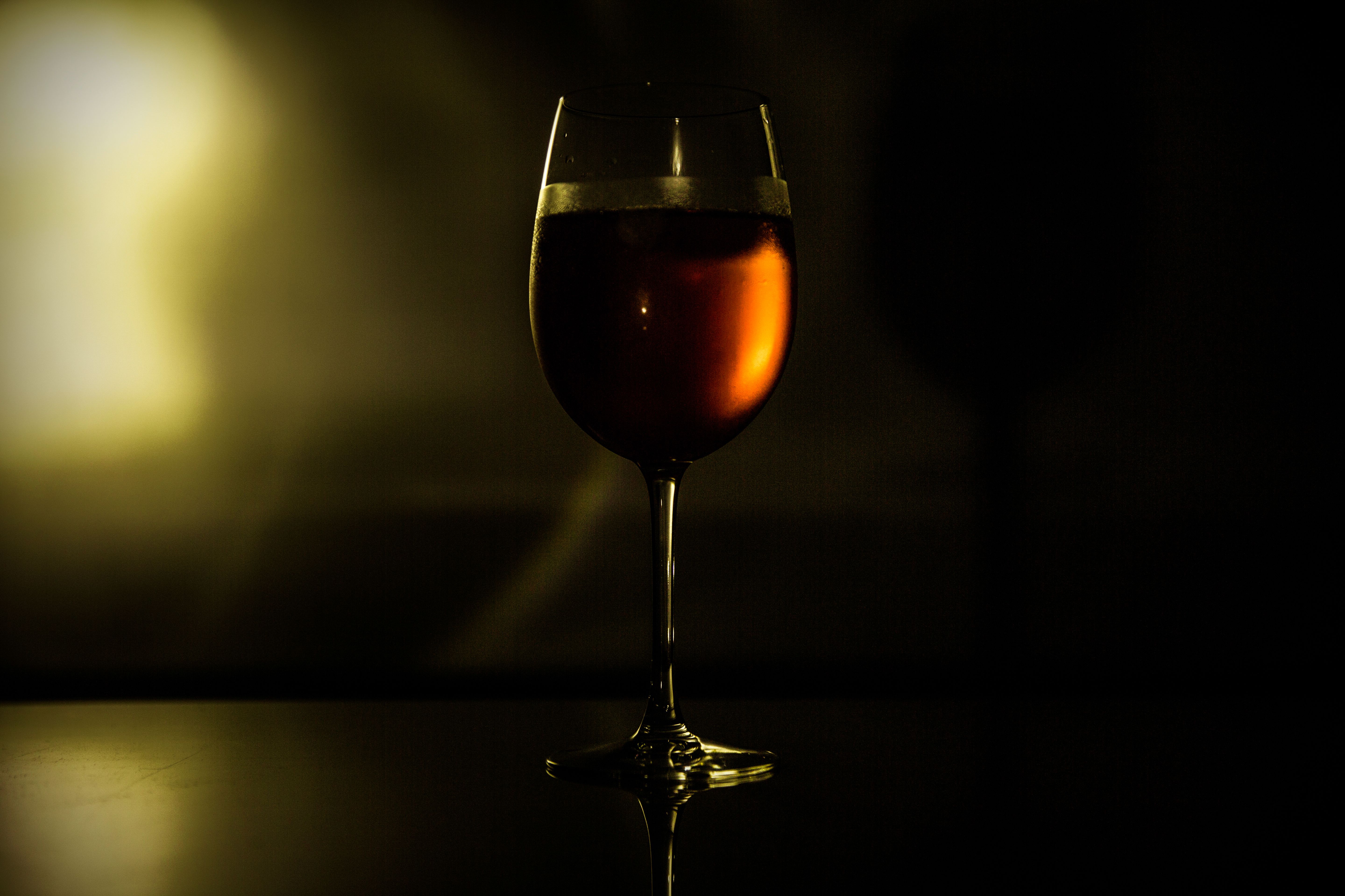 Clear Wine Glass With Wine · Free Stock Photo