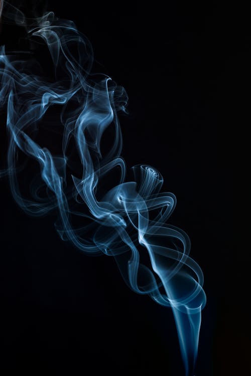 Free Blue Smoke Wallpaper Stock Photo