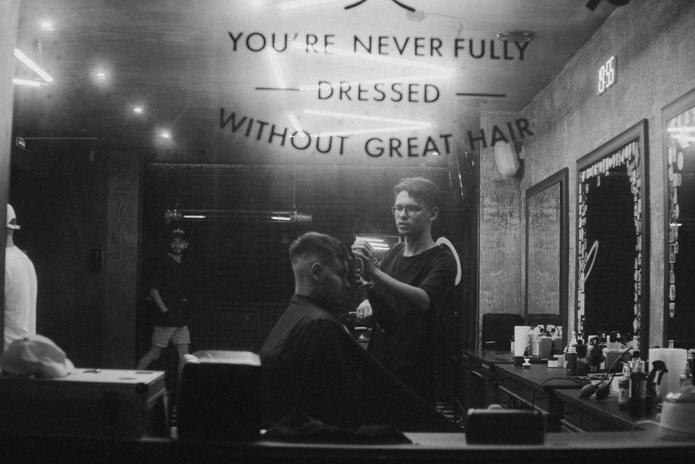 Modern salon interior