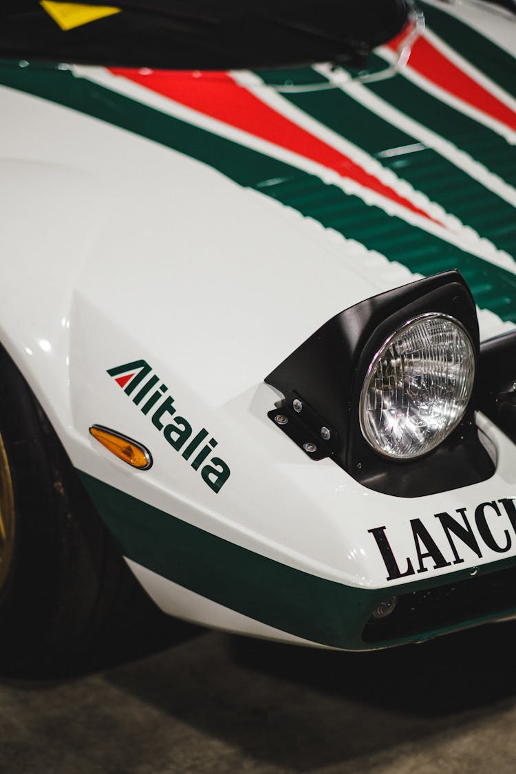 Close Up Of Rally Lancia