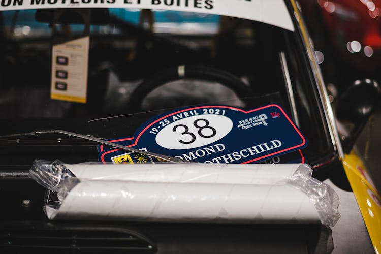 Documents Pack In Plastic Over A Car Windshield