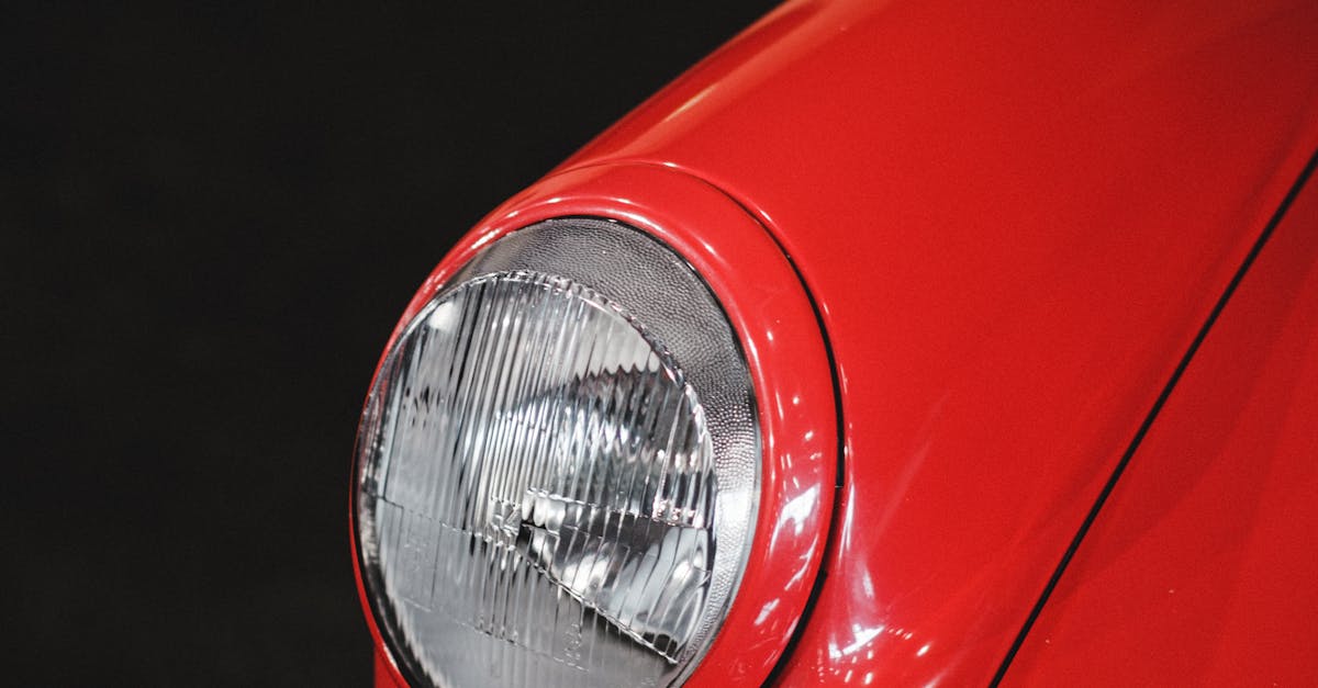 Close-up of Vintage Red Car Light · Free Stock Photo