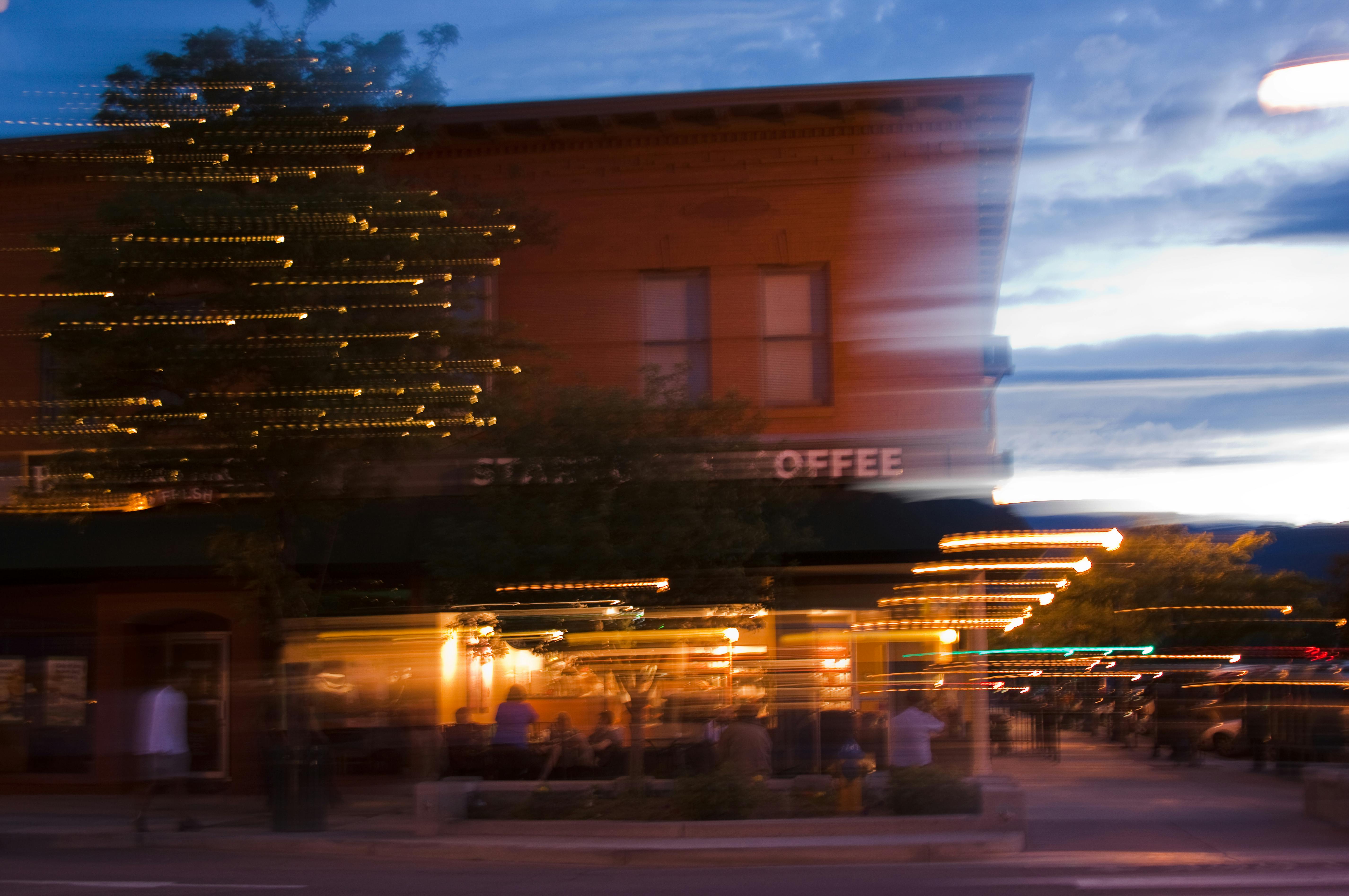 Free stock photo of motion blur, street light