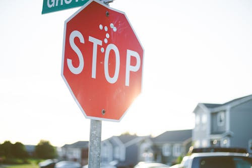 Red Stop Road Sign