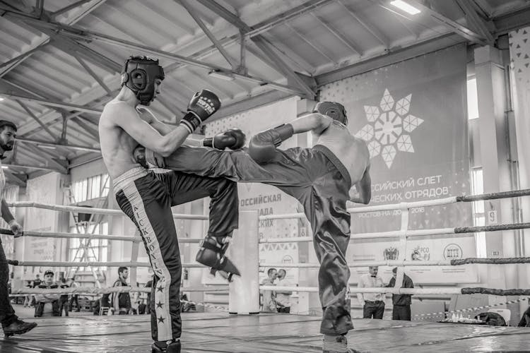 Men Practicing Boxing