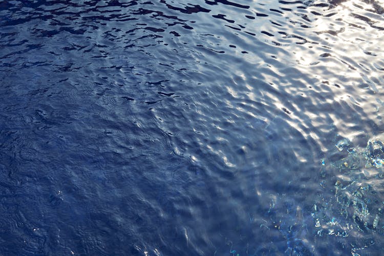 Photograph Of Blue Water With Ripples