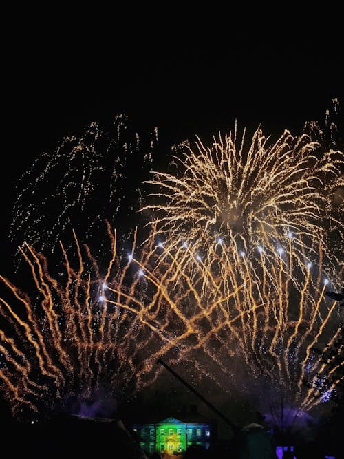 Free stock photo of dumfries house, fireworks display Stock Photo