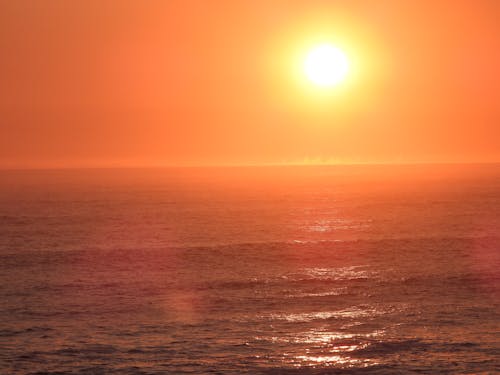 คลังภาพถ่ายฟรี ของ ดวงอาทิตย์, ตะวันลับฟ้า, ทะเล