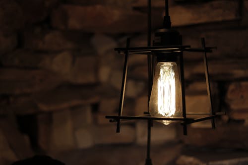 Close-Up Shot of a Pendant Lamp