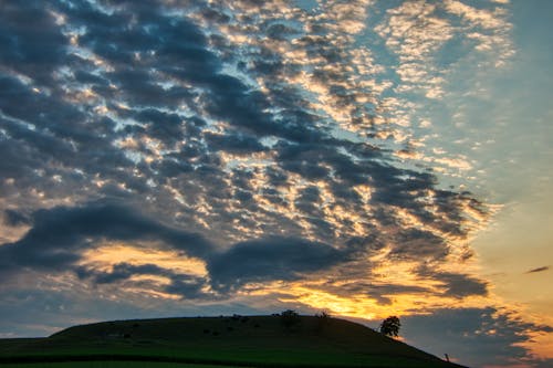 Kostnadsfri bild av gryning, himmel, kulle