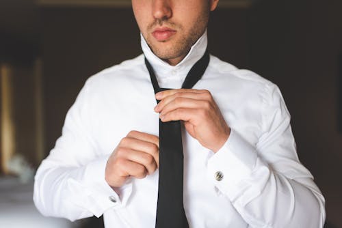 Ingyenes stockfotó fehér hosszú ujjú, Férfi, nyakkendő témában