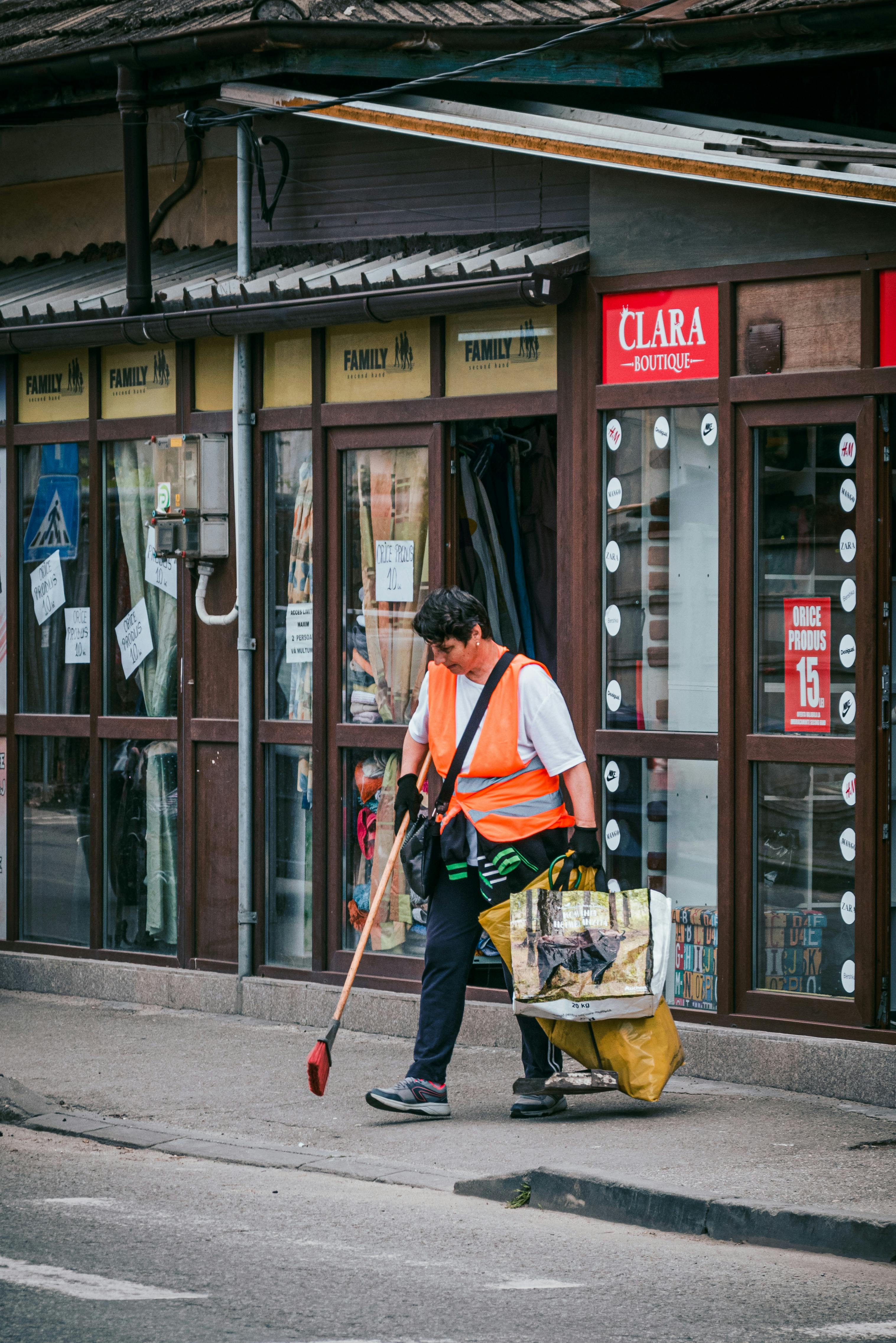 cleaning outside of the house