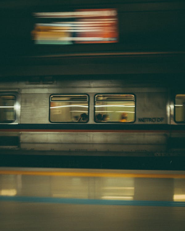 Subway Train in Motion