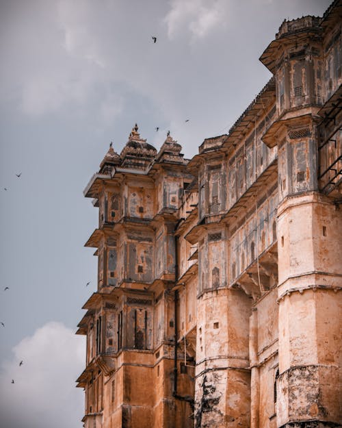 A Historic Building Under Gray Sky