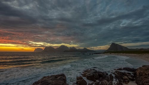 Sea Under Dark Clouds