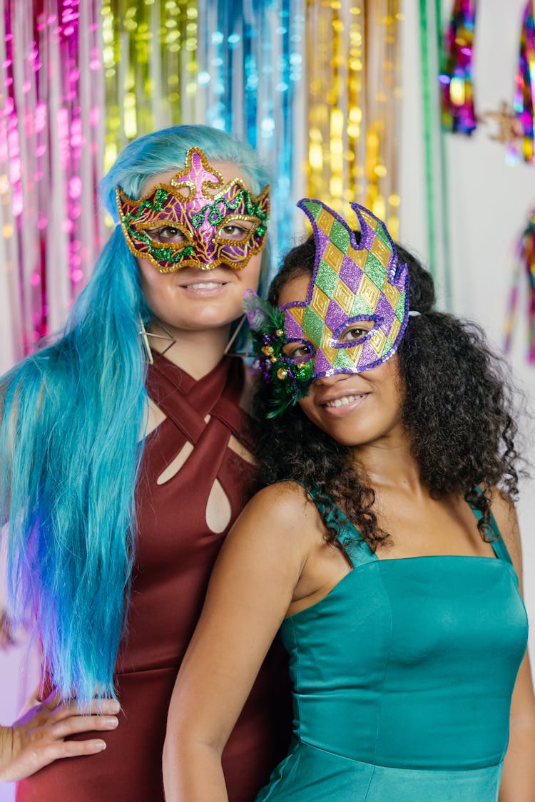 Photograph Of Women Wearing Masks