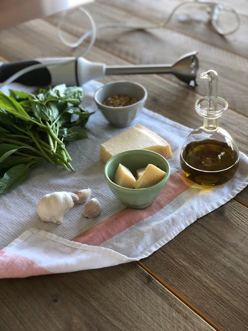 Photograph of Ingredients on a White Cloth