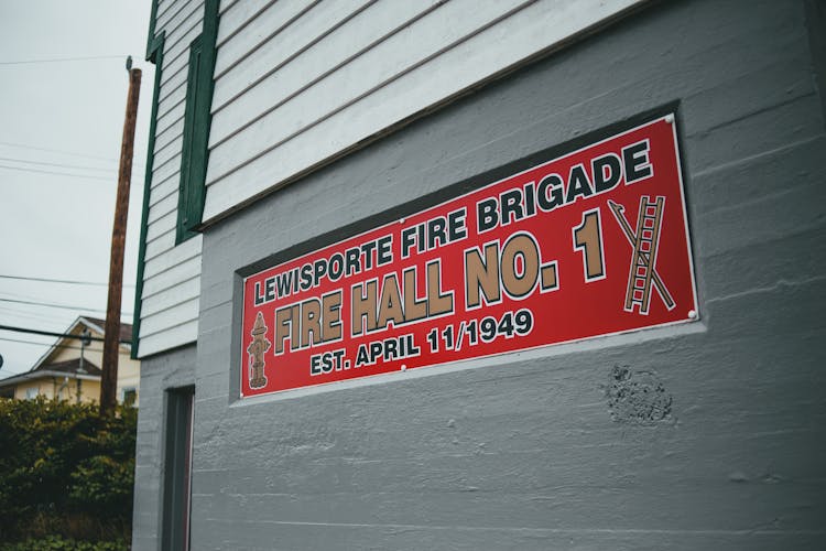 Firefighter Information Sign 