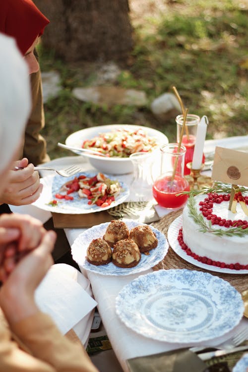 Dessert on Ceramic Plate