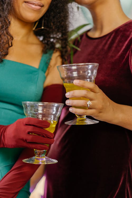 Friends Toasting their Cocktail Glasses