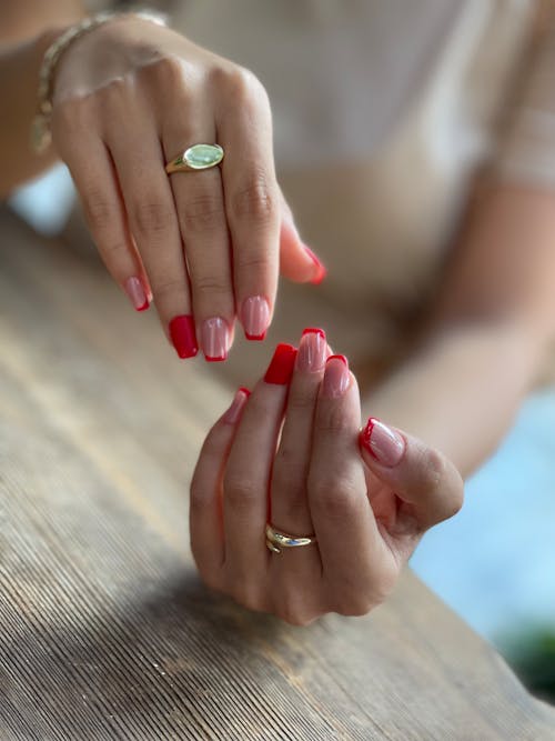 Free Woman Showing her Nails Stock Photo