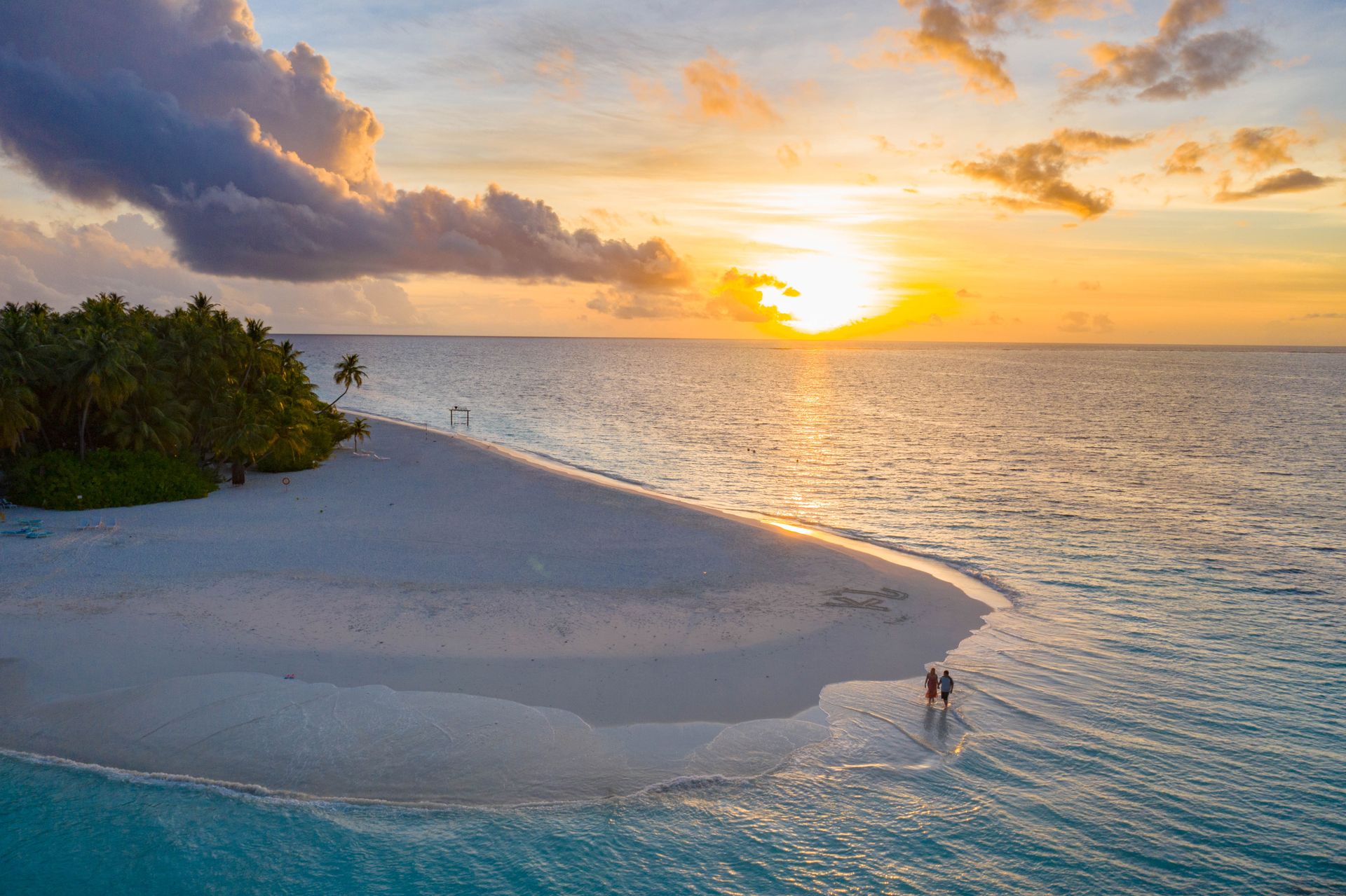 Coucher de soleil sur l'Océan Indien