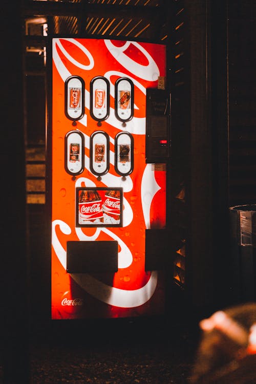 Red and White Coca-cola Vending Machine · Free Stock Photo