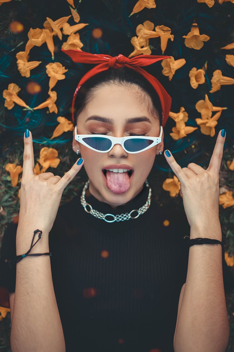 Woman With A Bandana Headband