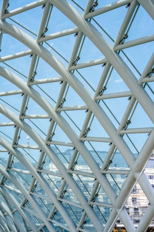 Free Metal Frames of a Dome Building Stock Photo