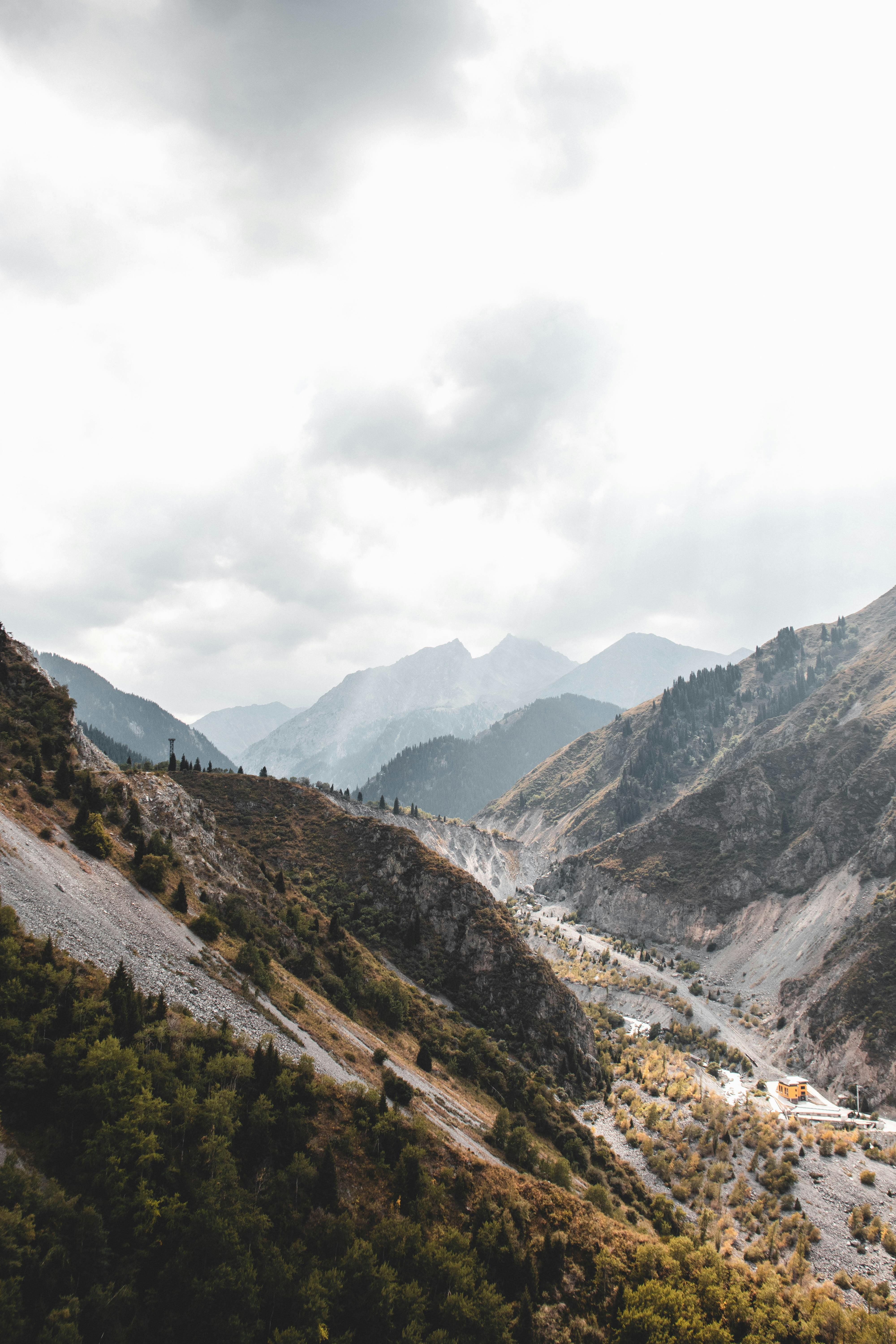 Breathtaking landscape of mountains in Almaty Province, showcasing nature's beauty.