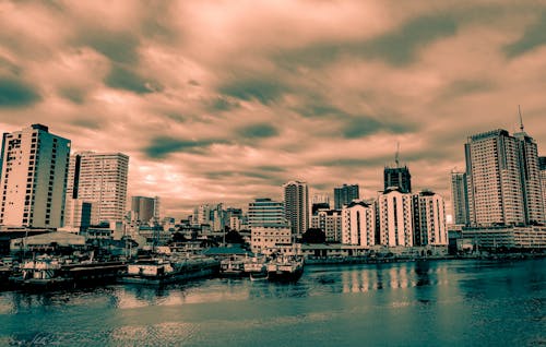 Free stock photo of blue, buildings, citylife