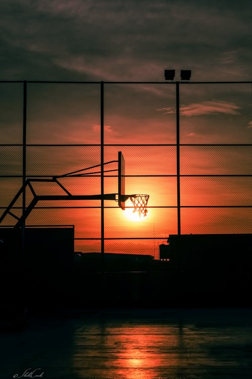 Free stock photo of basketball, dramatic sky, fitness