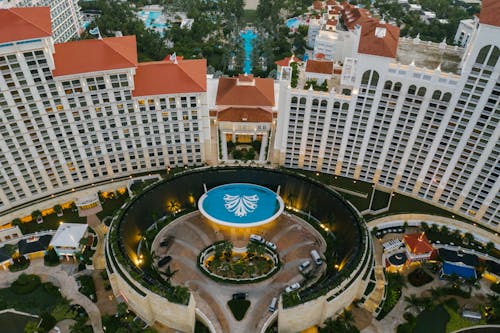 Aerial View of Grand Hyatt Baha Mar Resort Hotel in Nassau Bahamas