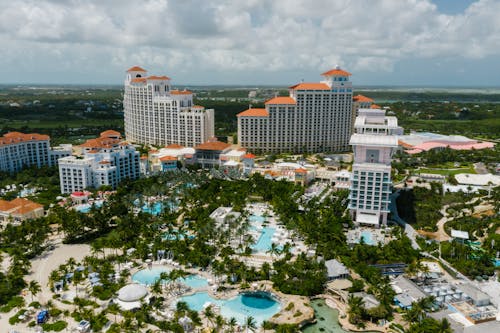 Aerial Shot of the Baha Mar Resort in Bahamas