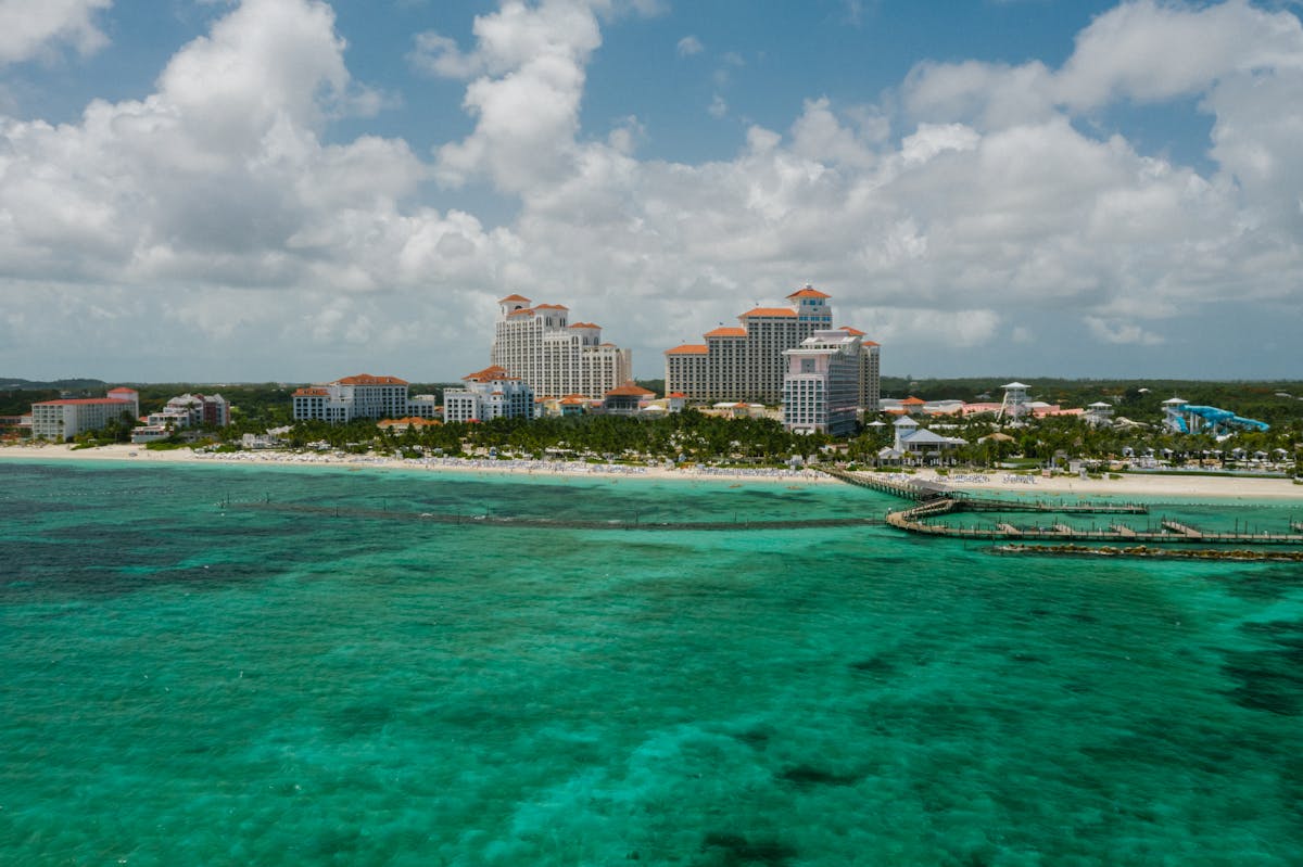 Aerial View of Baha Mar Recreational Part of the Nassau Coast U.S. passport new entry rules