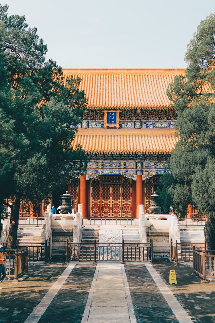 Entrance To Chinese Shrine