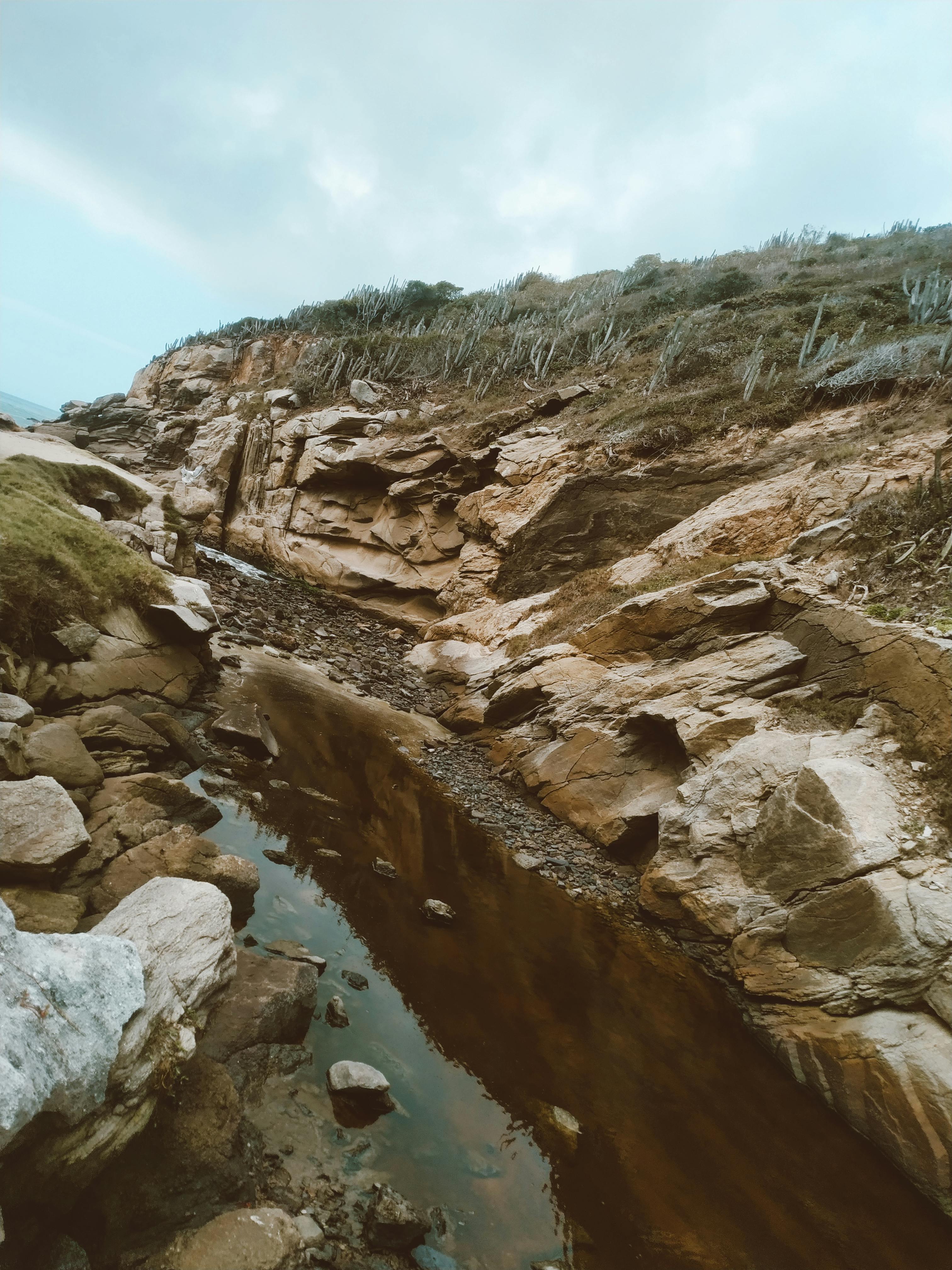 Reflection of Rocks in the River · Free Stock Photo