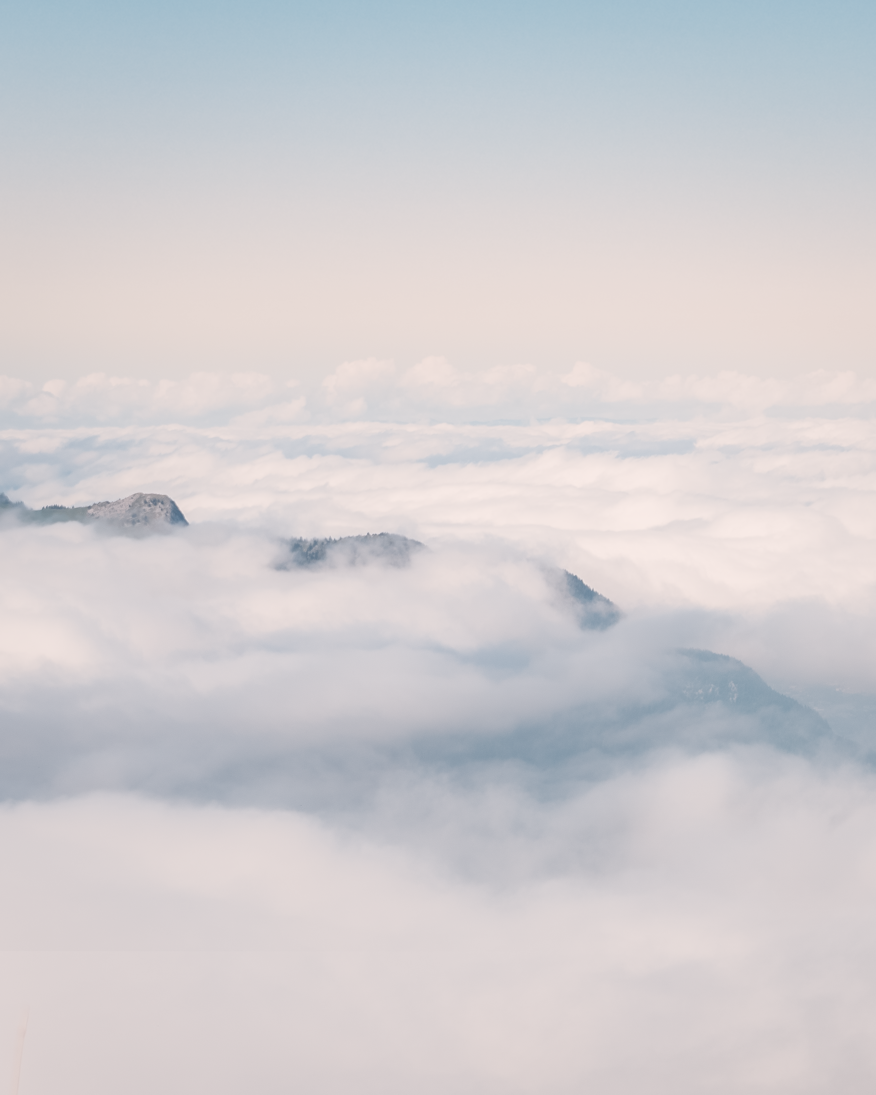 Aerial Photography of White Clouds over Mountains · Free Stock Photo