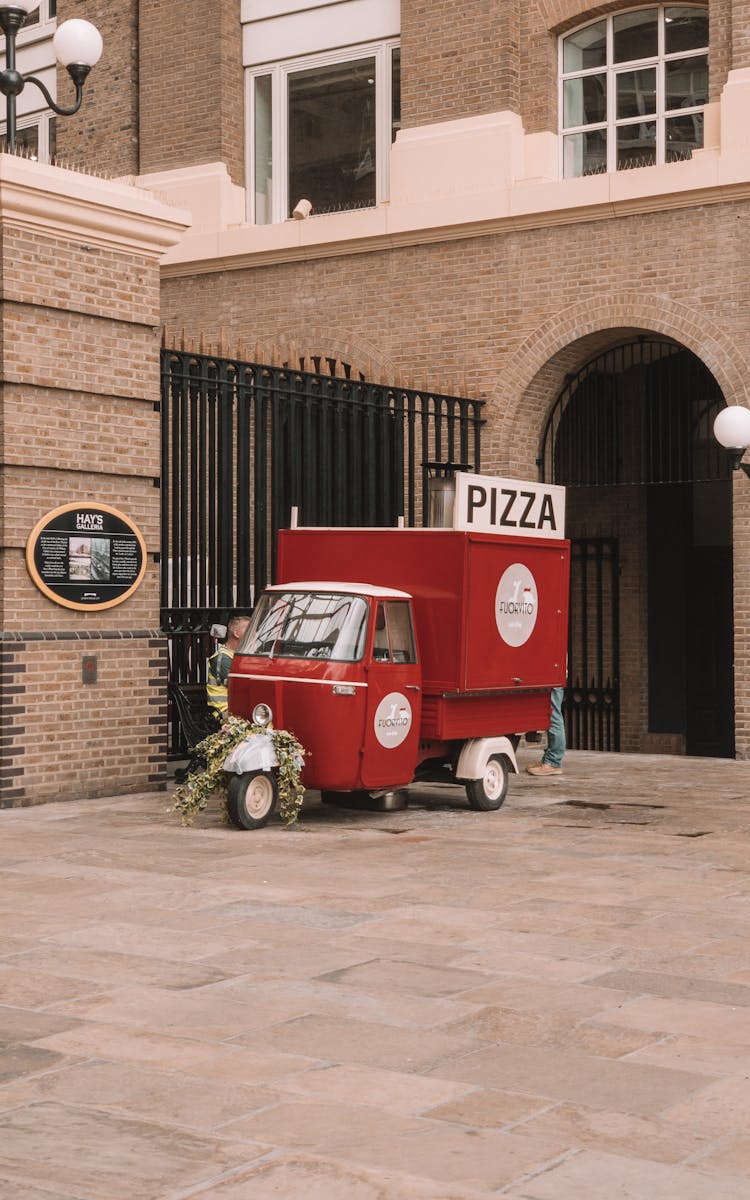 Street Food Car On City Street