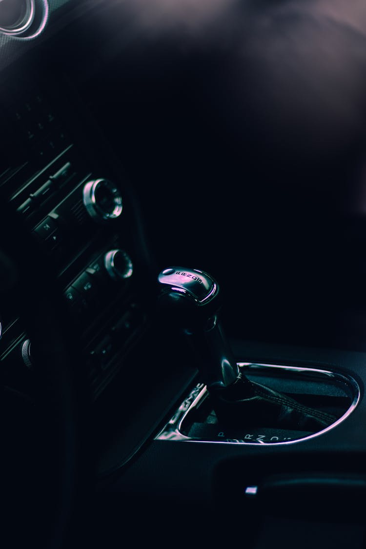 Close-up Of An Automatic Gear Shifter