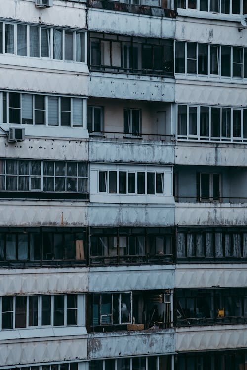 Free White Concrete Building Stock Photo